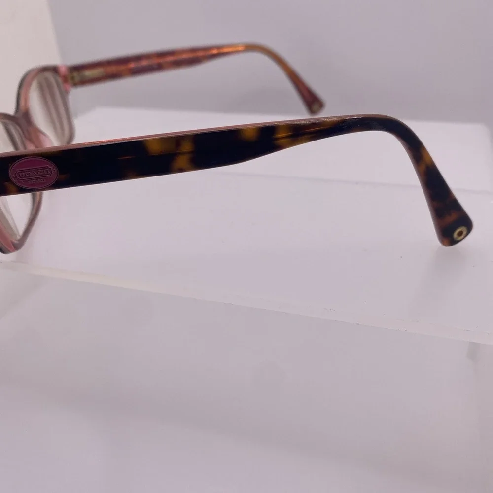 Coach Eyeglasses Women FRAME ONLY HC6040 Brooklyn 52-16-135 Tortoise Pink 005